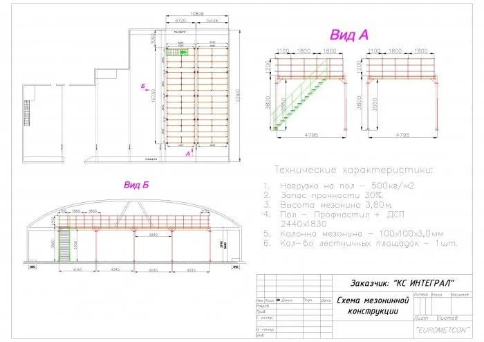 Мезонин на колоннах Кс Интеграл
