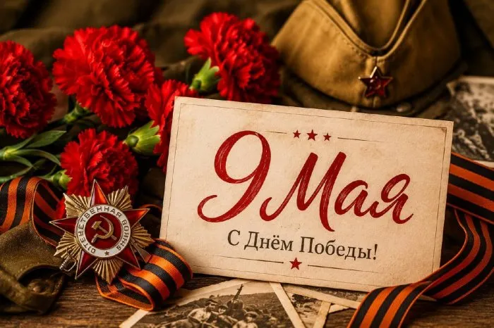 Поздравление с Днём Победы 9 Мая 2026
