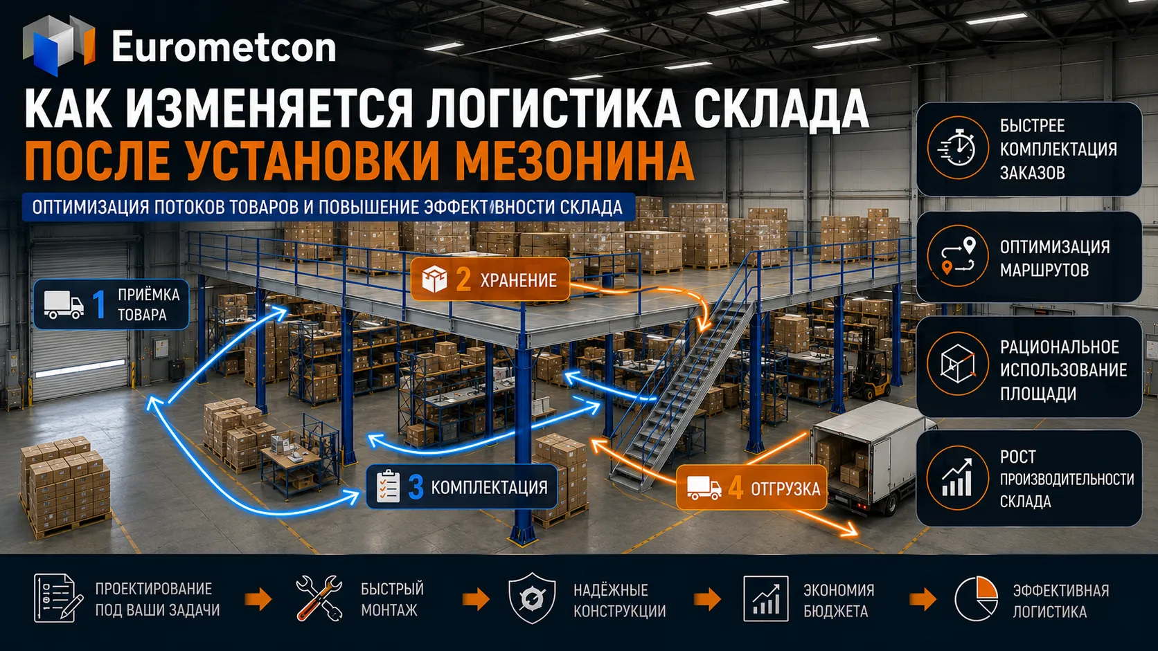 Как изменяется логистика склада после установки мезонина Как изменяется логистика склада после установки мезонина