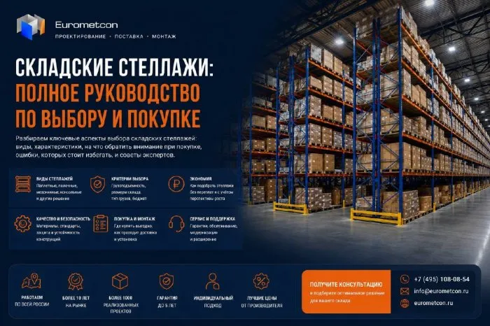 Складские стеллажи: полное руководство по выбору и покупке